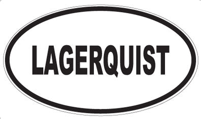 LAGERQUIST - Oval Magnet