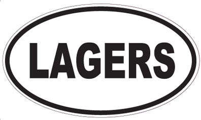 LAGERS - Oval Sticker