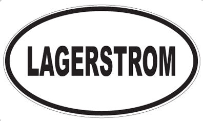 LAGERSTROM - Oval Sticker
