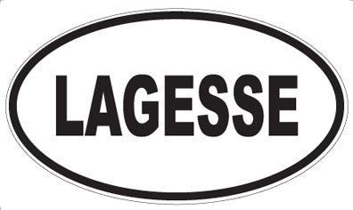 LAGESSE - Oval Sticker
