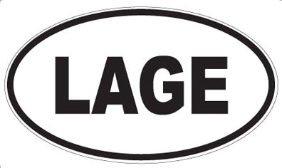 LAGE - Oval Magnet