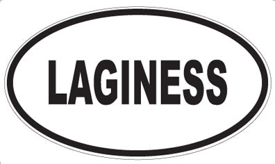 LAGINESS - Oval Sticker