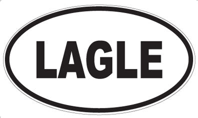 LAGLE - Oval Sticker