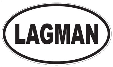 LAGMAN - Oval Magnet