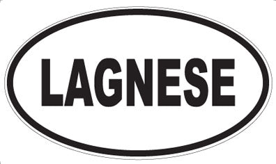 LAGNESE - Oval Sticker