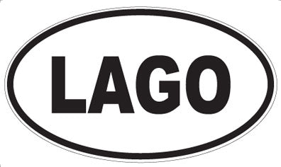 LAGO - Oval Sticker
