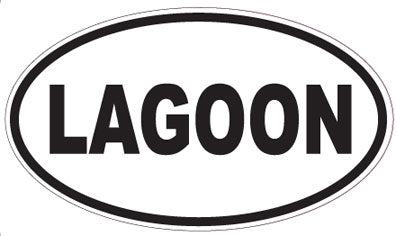 LAGOON - Oval Sticker
