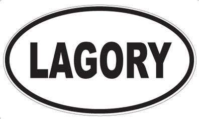 LAGORY - Oval Sticker