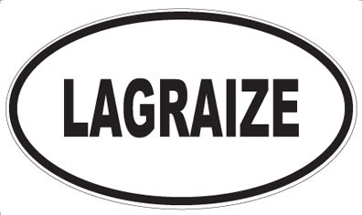 LAGRAIZE - Oval Magnet