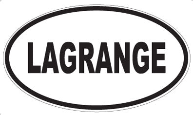 LAGRANGE - Oval Magnet
