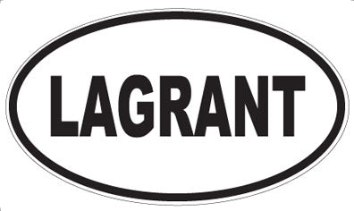 LAGRANT - Oval Magnet