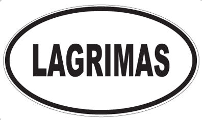 LAGRIMAS - Oval Magnet