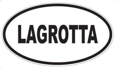 LAGROTTA - Oval Sticker