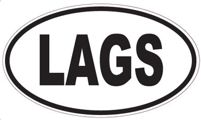 LAGS - Oval Sticker
