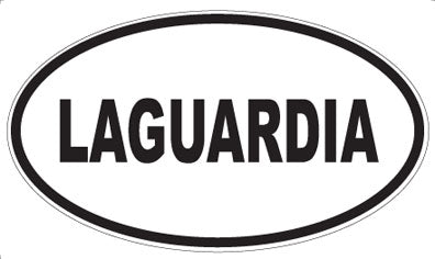 LAGUARDIA - Oval Magnet