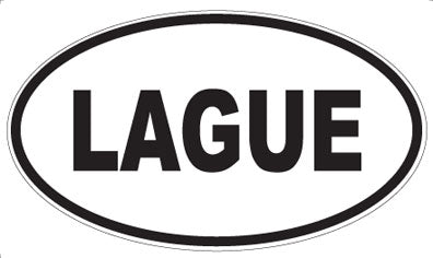 LAGUE - Oval Magnet
