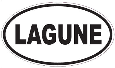 LAGUNE - Oval Sticker