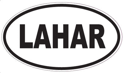 LAHAR - Oval Sticker