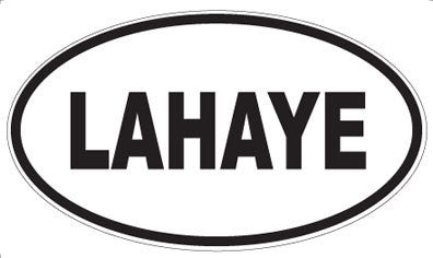 LAHAYE - Oval Sticker