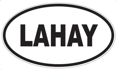 LAHAY - Oval Magnet