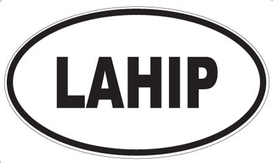 LAHIP - Oval Sticker