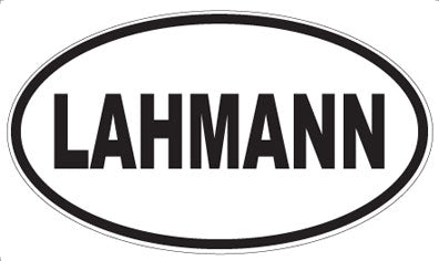 LAHMANN - Oval Sticker