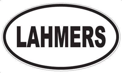 LAHMERS - Oval Magnet