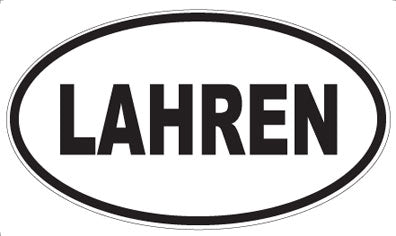 LAHREN - Oval Sticker