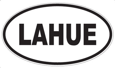 LAHUE - Oval Magnet