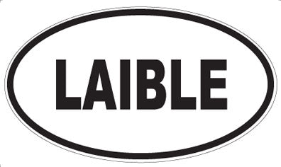 LAIBLE - Oval Sticker