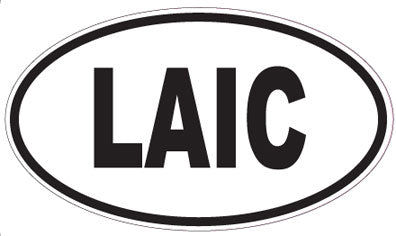 LAIC - Oval Sticker