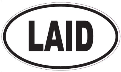 LAID - Oval Sticker