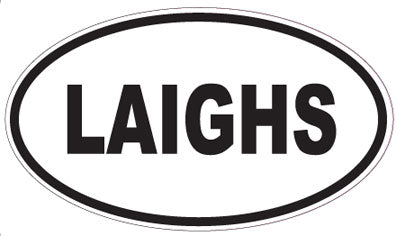 LAIGHS - Oval Sticker