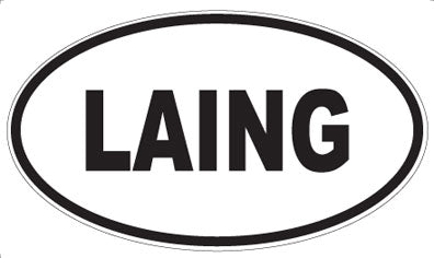 LAING - Oval Magnet
