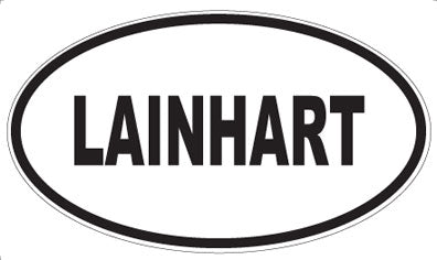 LAINHART - Oval Sticker