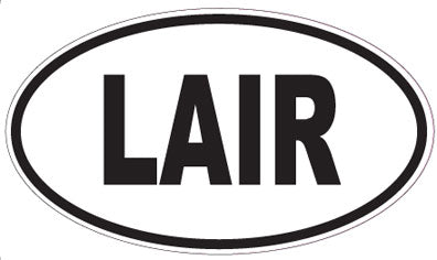 LAIR - Oval Sticker