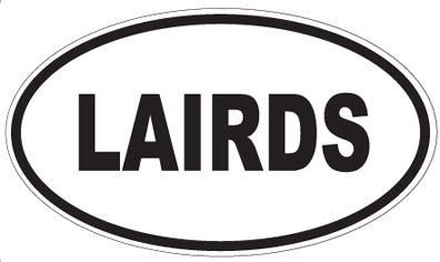 LAIRDS - Oval Sticker