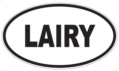 LAIRY - Oval Sticker