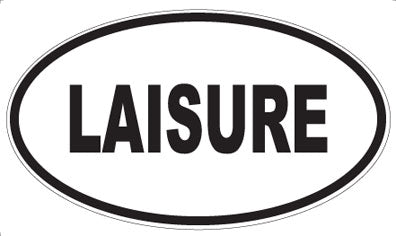 LAISURE - Oval Sticker
