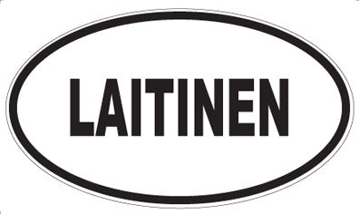 LAITINEN - Oval Sticker