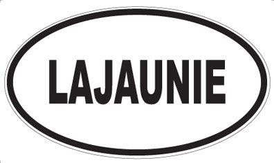 LAJAUNIE - Oval Sticker