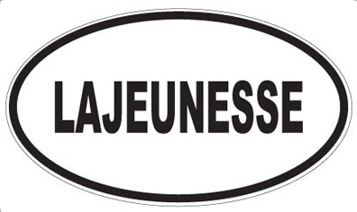 LAJEUNESSE - Oval Magnet