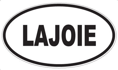 LAJOIE - Oval Sticker