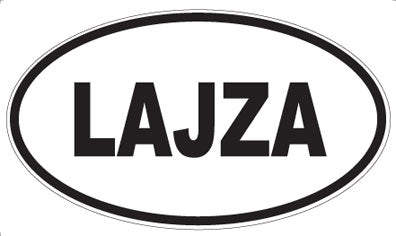 LAJZA - Oval Sticker