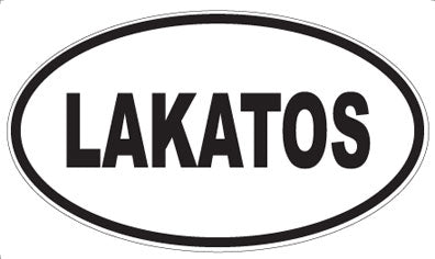 LAKATOS - Oval Magnet