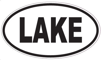 LAKE - Oval Sticker