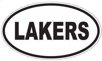 LAKERS - Oval Sticker