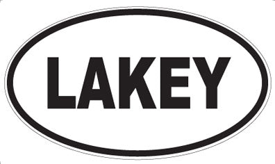LAKEY - Oval Magnet