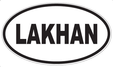 LAKHAN - Oval Sticker