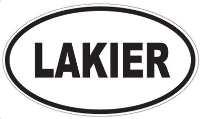 LAKIER - Oval Sticker